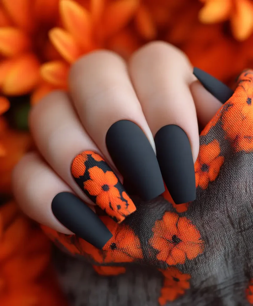 Matte Coffin Nails