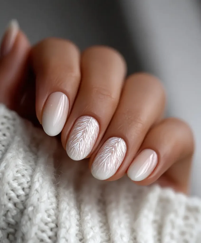Minimalist White Nails