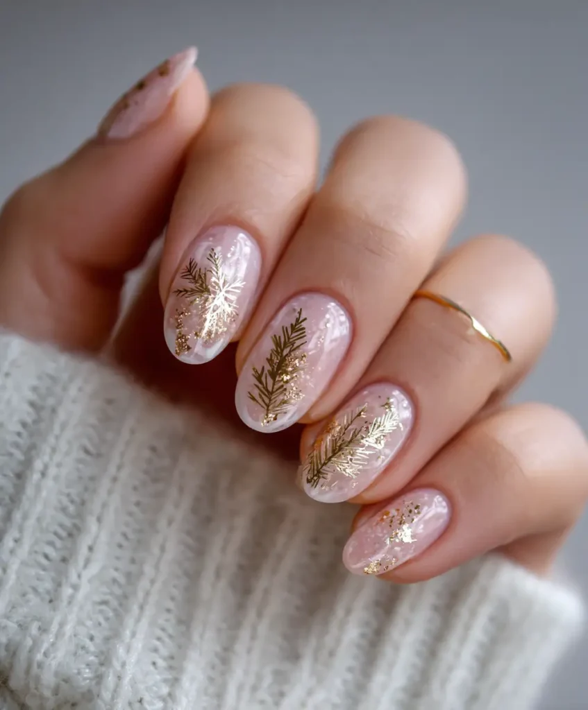 Nude Sheer with Minimal Gold Accents