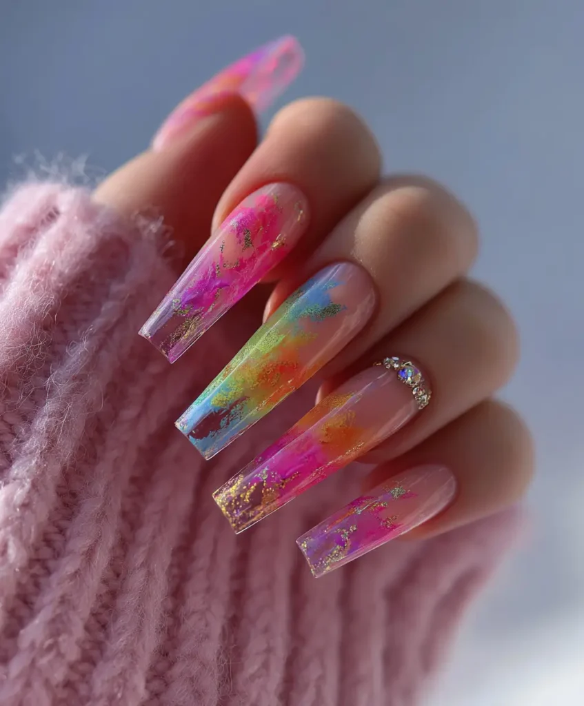 Transparent Jelly Nails