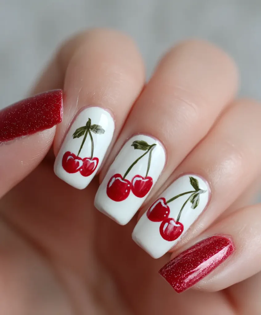 Vintage Cherry Pin-Up Style